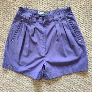 Jamie Sadock Purple Pleated Golf Shorts - Size 8